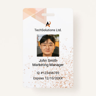 Custom Employee Name Badge | Professional Staff ID
