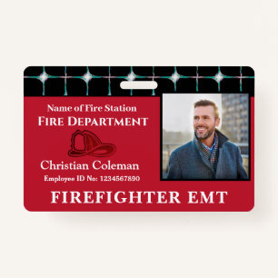 Custom Employee Name ID  Card Logo Bar Code Photo Badge