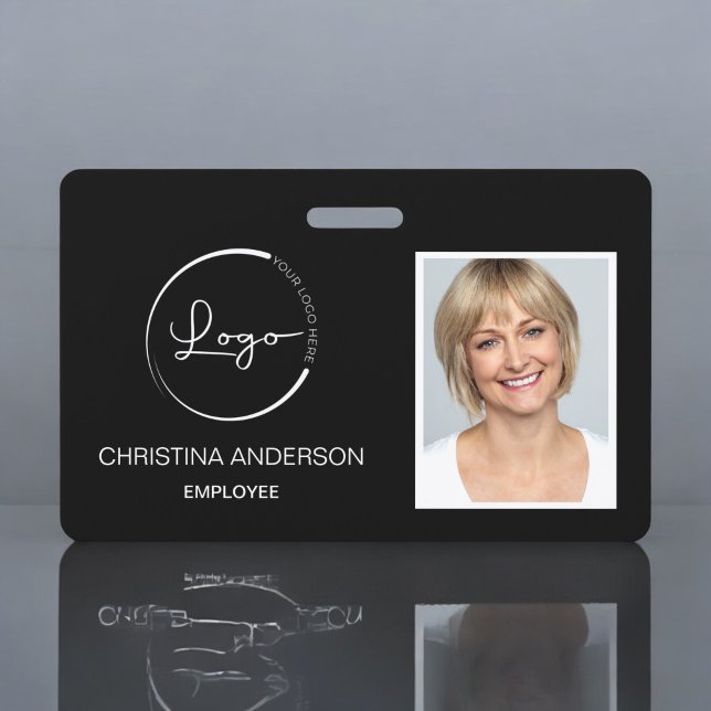 Custom Employee Name Logo Photo Corporate Work Badge (Creator Uploaded)