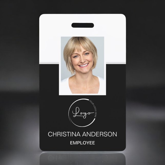 Custom Employee Name Logo Photo Corporate Work Badge (Creator Uploaded)