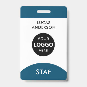 Custom Employee Name Tag Business Logo Staff  Badge