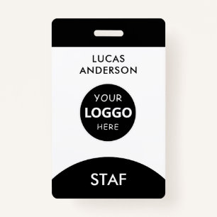 Custom Employee Name Tag Business Logo Staff  Badge