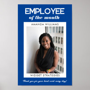 Custom Employee of the Month Appreciation Photo  Poster