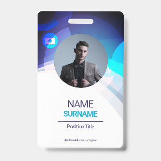 Custom Employee -Photo, Address, Logo, Name, Phone Badge