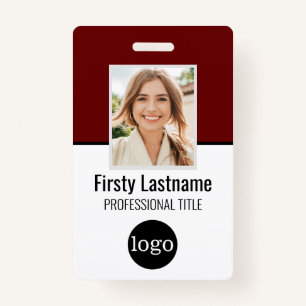 Custom Employee - Photo, Bar Code, Logo, Name Badg Badge