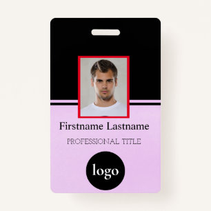 Custom Employee - Photo, Bar Code, Logo, Name Badg Badge