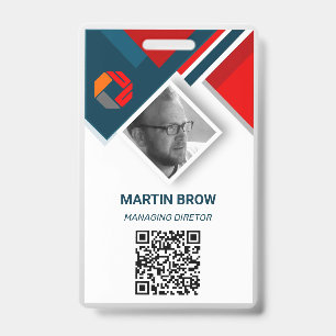 Custom Employee - Photo, Bar Code, Logo, Name Badg Badge