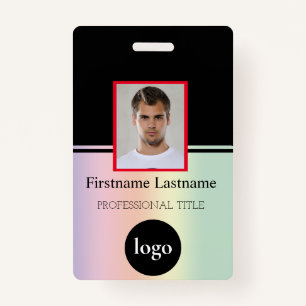 Custom Employee - Photo, Bar Code, Logo, Name Badg Badge