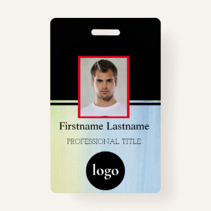 Custom Employee - Photo, Bar Code, Logo, Name Badg Badge