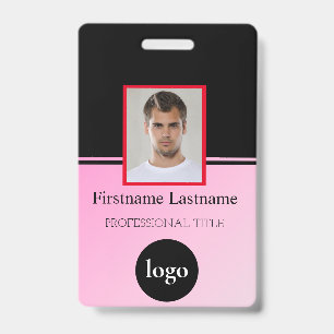 Custom Employee - Photo, Bar Code, Logo, Name Badg Badge
