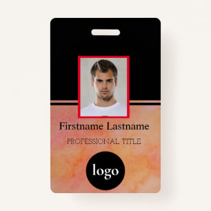Custom Employee - Photo, Bar Code, Logo, Name Badg Badge