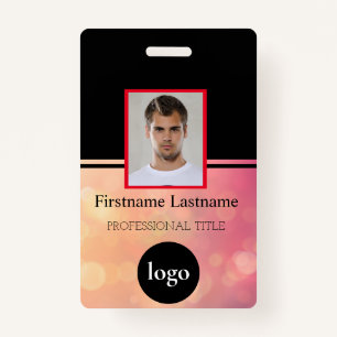 Custom Employee - Photo, Bar Code, Logo, Name Badg Badge