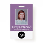 Custom Employee - Photo, Bar Code, Logo, Name