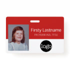 Custom Employee - Photo, Bar Code, Logo, Name