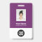 Custom Employee Photo, Bar Code, Logo, Name Badge