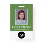 Custom Employee - Photo, Bar Code, Logo, Name