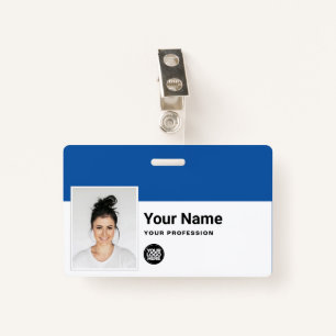Custom Employee - Photo, Bar Code, Logo, Name Badge