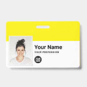 Custom Employee - Photo, Bar Code, Logo, Name Badge