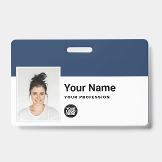 Custom Employee - Photo, Bar Code, Logo, Name Badge