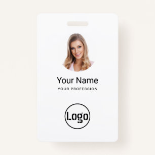 Custom Employee - Photo, Bar Code, Logo, Name Badge
