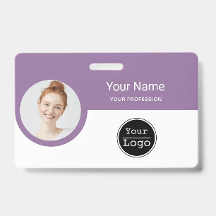 Custom Employee - Photo, Bar Code, Logo, Name ID B Badge