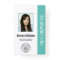 Custom Employee Photo, Bar Code, Logo, Name Teal