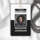Custom Employee Photo Company Logo Modern Name