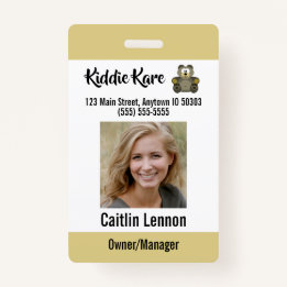 Custom Employee Photo ID Badge