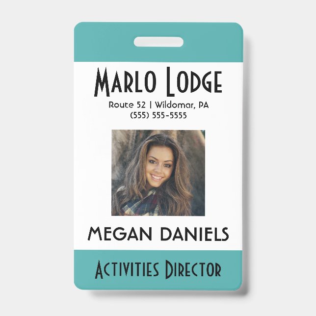 Custom Employee Photo ID Badge (Front)