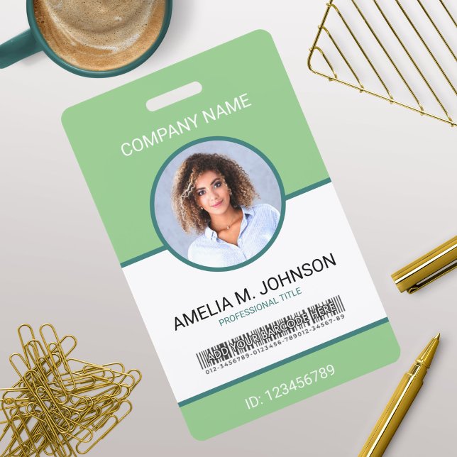 Custom Employee Photo ID Card Badge (Creator Uploaded)