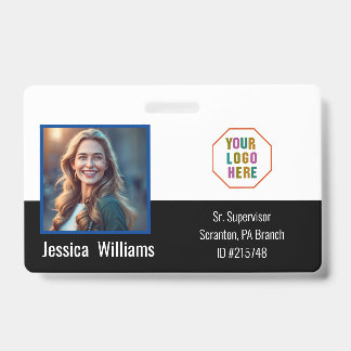 Custom Employee Photo ID Company Badge