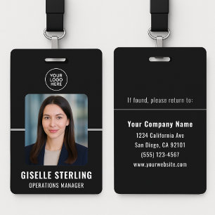 Custom Employee Photo ID Work Security Staff Badge