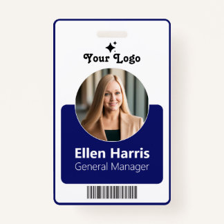Custom Employee | Photo, Job Title, QR, Name Badge