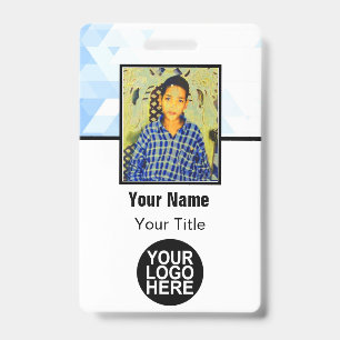 Custom Employee - Photo, Logo, Bar Code and Name Badge