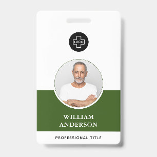 Custom Employee Photo Logo Name Badge