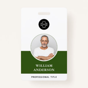 Custom Employee Photo Logo Name Badge