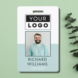 Custom Employee Photo Logo Name Badge