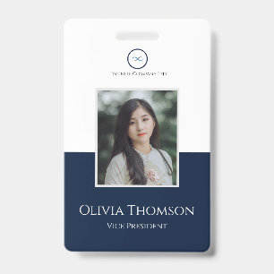 Custom Employee Photo, Logo, Name Badge