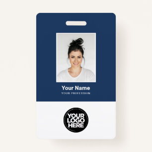 Custom Employee Photo,Logo, Name, Qr Code Badge