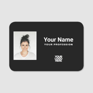 Custom Employee Photo, Logo, Profession Name Tag