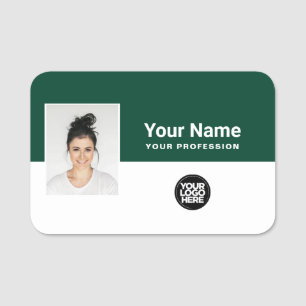 Custom Employee Photo, Logo, Profession Name Tag