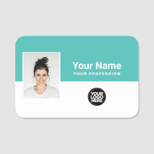Custom Employee Photo, Logo, Profession Name Tag