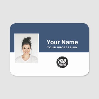 Custom Employee Photo, Logo, Profession Name Tag