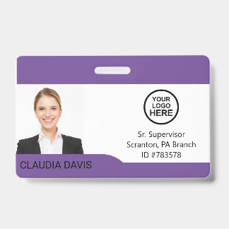 Custom Employee Photo,Name , Logo , Badge