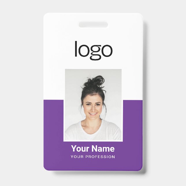 Custom Employee Photo Name Tag Badges (Face)