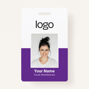 Custom Employee Photo Name Tag Badges