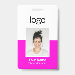 Custom Employee Photo Name Tag Badges