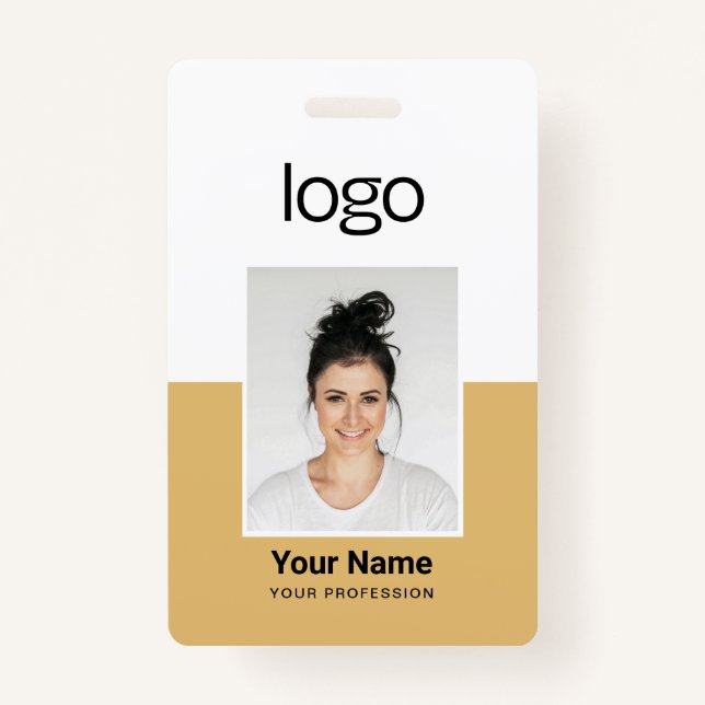 Custom Employee Photo Name Tag Badges (Front)