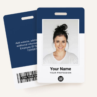 Custom Employee Photo Name Tag Badges