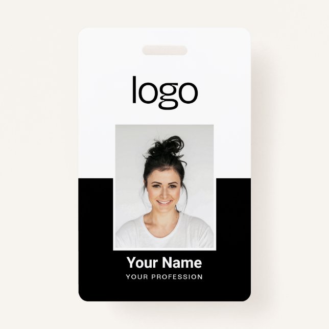 Custom Employee Photo Name Tag Badges (Front)